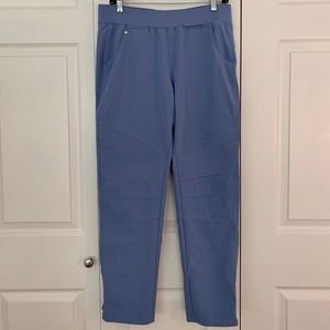 FIGS Kanye Moto Scrub Pants - ceil blue